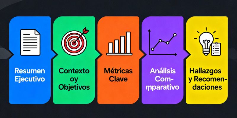 Ilustración del proceso de informes.
